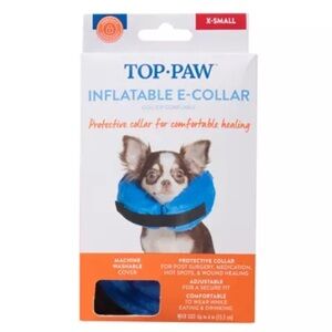 Top Paw Blue Inflatable E-Collar X-Small